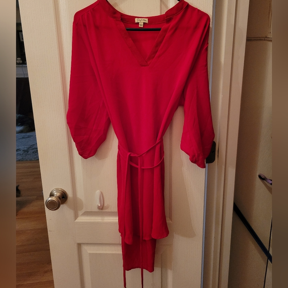 Lightweight polyester Lily white dress